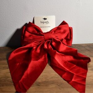 Bijoux Scarlet Satin Hair Bow